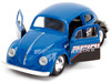 1959 Volkswagen Beetle Spirit3 Racing Blue and Black and Boxing Gloves Accessory Punch Buggy Series 1/32 Diecast Model Car Jada JA34234