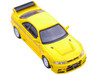 Nissan Skyline GT-R R33 Nismo 400R RHD Right Hand Drive Lightning Yellow Silver Stripes 1/64 Diecast Model Car Inno Models IN64-400R-LYL