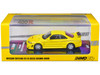 Nissan Skyline GT-R R33 Nismo 400R RHD Right Hand Drive Lightning Yellow Silver Stripes 1/64 Diecast Model Car Inno Models IN64-400R-LYL