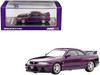 Nissan Skyline GT-R R 33 RHD Right Hand Drive Midnight Purple Metallic 1/64 Diecast Model Car Inno Models IN64-R33-MP
