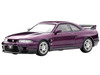 Nissan Skyline GT-R R 33 RHD Right Hand Drive Midnight Purple Metallic 1/64 Diecast Model Car Inno Models IN64-R33-MP