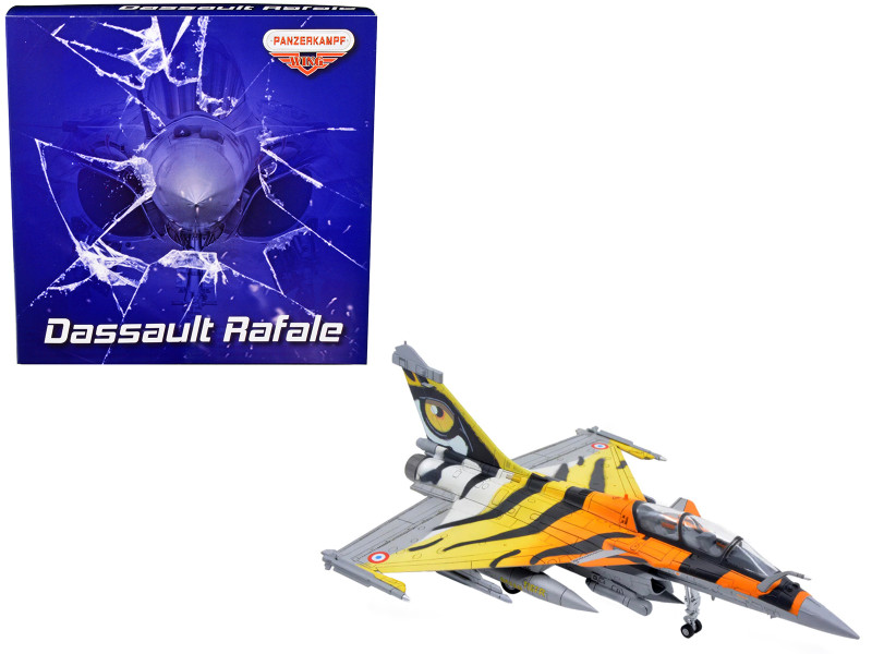 Dassault Rafale B Fighter Jet Ocean Tiger with Missile Accessories Panzerkampf Wing Series 1/72 Scale Model Panzerkampf 14615PB