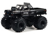 1974 Ford F 250 Monster Truck with 66 Inch Tires Black Bandit Edition Bigfoot #1 Kings of Crunch Series 1/18 Diecast Model Car Greenlight 13650