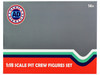 Formula One F1 Pit Crew 7 Figure Set Team Red Release III for 1/18 Scale Models American Diorama 76556