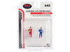 Racing Legends 80's Set of 2 Diecast Figures for 1/43 Scale Models American Diorama 76450