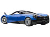 Pagani Huayra Metallic Blue Black Top Silver Wheels 1/12 Model Car Autoart 12232