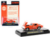 1966 Chevrolet Corvette 427 #68 Orange with White Stripes and Graphics Schwinn Orange Krate Limited Edition to 4400 pieces Worldwide 1/64 Diecast Model Car M2 Machines 31500-HS35