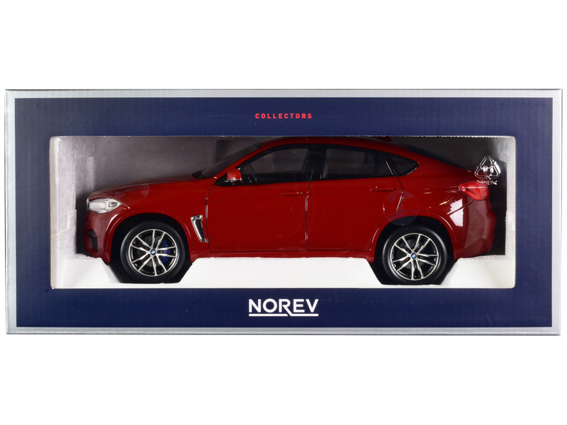 2015 BMW X6 M Red Metallic with Sunroof 1/18 Diecast Model Car Norev 183242