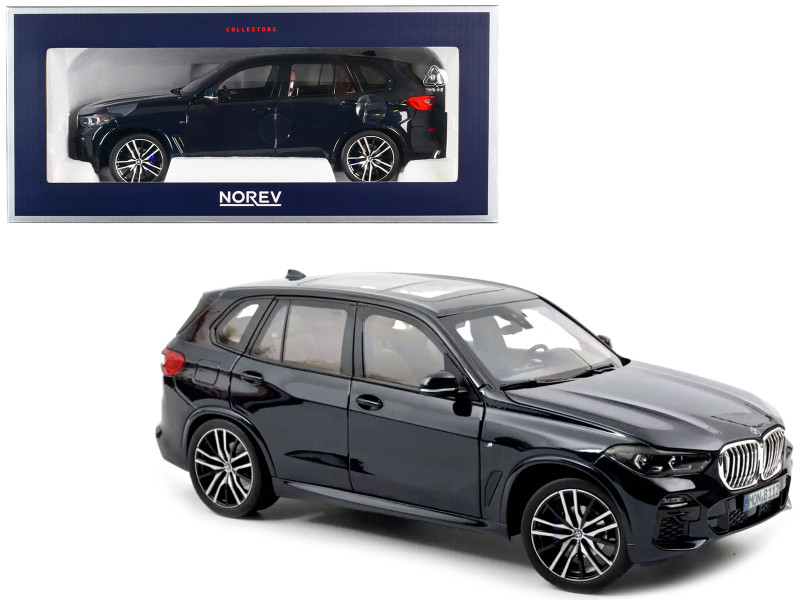 2019 BMW X5 Blue Metallic with Sunroof 1/18 Diecast Model Car Norev 183283
