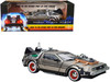 DMC DeLorean Time Machine Stainless Steel Back to the Future Part III 1990 Movie 1/18 Diecast Model Car Sun Star SS-2712