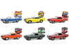 Woodward Dream Cruise Set of 6 pieces Series 1 1/64 Diecast Model Cars Greenlight 37280SET