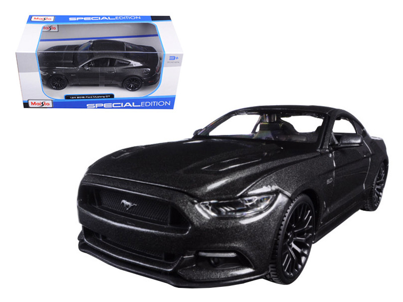 2015 Ford Mustang Gt 50 Grey 124 Diecast Model Car By Maisto