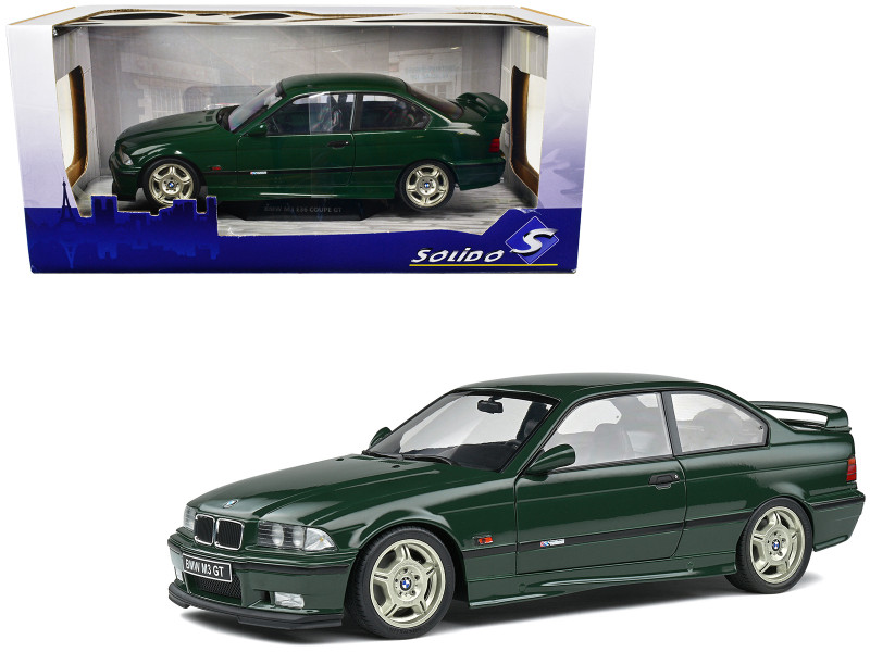 1995 BMW M3 E36 Coupe GT British Racing Green 1/18 Diecast Model Car Solido S1803907