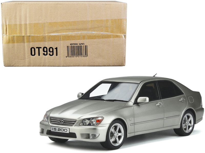 1998 Lexus IS 200 RHD Right Hand Drive Millennium Silver Metallic Limited Edition to 2000 pieces Worldwide 1/18 Model Car Otto Mobile OT991