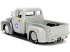 1956 Ford F-100 Pickup Truck Tan and Gray Metallic and Guile Diecast Figure Street Fighter Video Game Anime Hollywood Rides Series 1/24 Diecast Model Car Jada 34373
