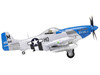 North American Aviation P-51D Mustang Aircraft Fighter Petie 3rd Lt Col John C Meyer 487th Fighter Squadron 352nd Fighter Group USAAF 1944 WW2 Aircrafts Series 1/72 Diecast Model Forces of Valor FOV-812013A