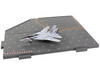 Grumman F 14 Tomcat Fighter Aircraft VF 2 Bounty Hunters and Section C of USS Enterprise CVN 65 Aircraft Carrier Display Deck Legendary F 14 Tomcat Series 1/200 Diecast Model Forces of Valor WJ-831103