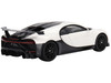 Bugatti Chiron Pur Sport White and Black 1/18 Model Car Top Speed TS0387