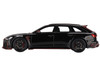 Audi RS6 ABT Johann Abt Signature Edition Black with Red Carbon Accents 1/18 Model Car Top Speed TS0445