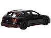 Audi RS6 ABT Johann Abt Signature Edition Black with Red Carbon Accents 1/18 Model Car Top Speed TS0445