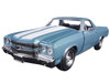 1970 Chevrolet El Camino SS Blue 1/24 Diecast Model Car New Ray 71883