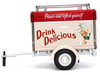 Travel Trailer Cream with Red Top Pause and Refresh Yourself Drink Delicious Coca Cola 1/24 Diecast Model Car Motor City Classics 424700