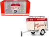 Travel Trailer Cream with Red Top Pause and Refresh Yourself Drink Delicious Coca Cola 1/24 Diecast Model Car Motor City Classics 424700