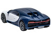 Skill 1 Model Kit Bugatti Chiron White Blue Snap Together Airfix Quickbuild J6044