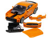 Skill 1 Model Kit Ford Mustang GT Orange Snap Together Model Airfix Quickbuild J6036