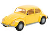 Skill 1 Model Kit Old Volkswagen Beetle Yellow Snap Together Model Airfix Quickbuild J6023