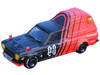 Nissan Sunny Hakotora Pickup Truck RHD Right Hand Drive #09 with Camper Shell Red and Black 09 Racing #Decepcionez with Keychain Gift 1/64 Diecast Model Car Inno Models IN64-HKT-09RAD