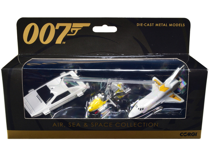 Air Sea and Space Collection James Bond 007 Set of 3 Pieces Diecast Models Corgi TY99283