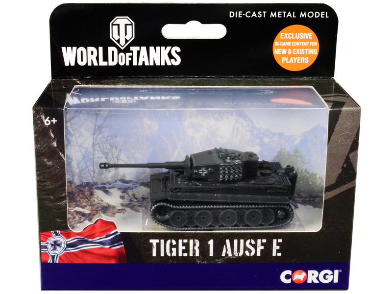 Tiger I Ausf E Heavy Tank Germany World of Tanks Video Game Diecast Model Corgi WT91205