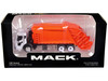 Mack LR with McNeilus Rear Load Refuse Body Orange and White 1/87 (HO) Diecast Model First Gear 80-0353