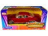 1965 Chevrolet Impala SS 396 Lowrider Red Metallic Low Rider Collection 1/24 Diecast Model Car Welly 22417LRW-MRD