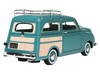 1949 Crosley Station Wagon Medium Blue with Roof Rack and Light Blue Interior Limited Edition to 240 pieces Worldwide 1/43 Model Car Goldvarg Collection GC-063A
