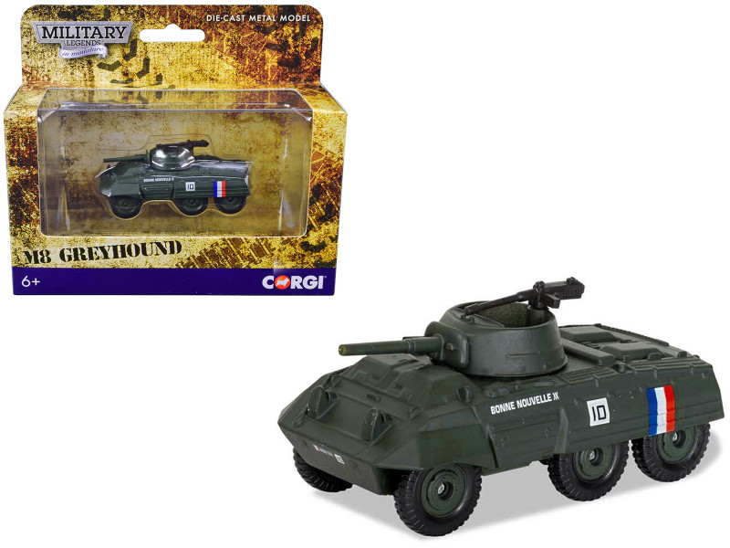 Ford M8 Greyhound Armored Car 14th Armoured Division North West Europe Bonne Nouvelle Military Legends in Miniature Series Diecast Model Corgi CS90640