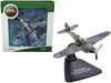 Bell Airacobra I Fighter Aircraft 601 County of London Squadron RAF Duxford August 1941 Oxford Aviation Series 1/72 Diecast Model Airplane Oxford Diecast AC071