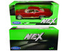 1965 Chevrolet Impala SS 396 Red Metallic NEX Models 1/24 Diecast Model Car Welly 22417W-MRD