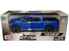 2019 RAM Rebel 1500 Crew Cab Pickup Truck Blue Metallic American Classics Series 1/24 1/27 Diecast Model Car Motormax 79358BL