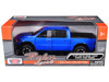 2019 RAM Rebel 1500 Crew Cab Pickup Truck Blue Metallic American Classics Series 1/24 1/27 Diecast Model Car Motormax 79358BL