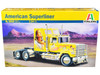 Skill 5 Model Kit American Superliner Truck Tractor Lady Butterfly 1/24 Scale Model Italeri 3820