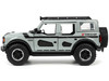 2021 Ford Bronco Gray with Black Stripes with Roof Rack Own the Night Just Trucks Series 1/24 Diecast Model Car Jada 33300