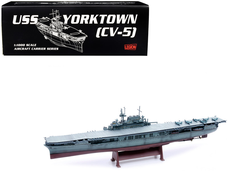 USS Yorktown CV 5 Aircraft Carrier US Navy World War II 1/1000 Diecast Model Legion LEG-10037LA