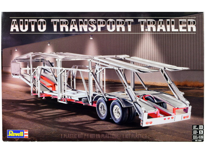 Level 5 Model Kit Auto Transport Trailer 1/25 Scale Model Revell 85-1509