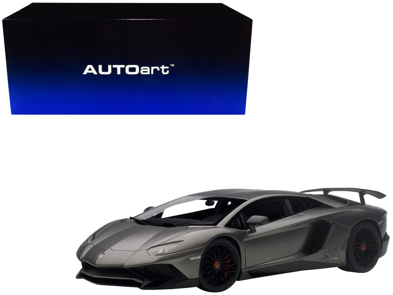 Lamborghini Aventador LP750-4 SV Grigio Titans/ Matt Grey 1/18 Model Car Autoart 74554