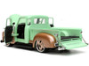 1953 Chevrolet 3100 Pickup Truck Light Green and Gold Metallic Rustys Garage with Extra Wheels Just Trucks Series 1/24 Diecast Model Car Jada JA32709