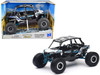 Polaris RZR XP 4 Turbo EPS Sport UTV White with Graphics and Black Top Xtreme Off Road Series 1/18 Diecast Model New Ray 57976A