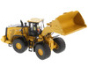 CAT Caterpillar 982 XE Wheel Loader Yellow with Operator High Line Series 1/50 Diecast Model Diecast Masters 85685