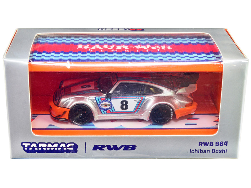 Porsche 911 RWB 964 Ichiban Boshi Argent - Tarmac Works 1:64 T64-037-MAT
